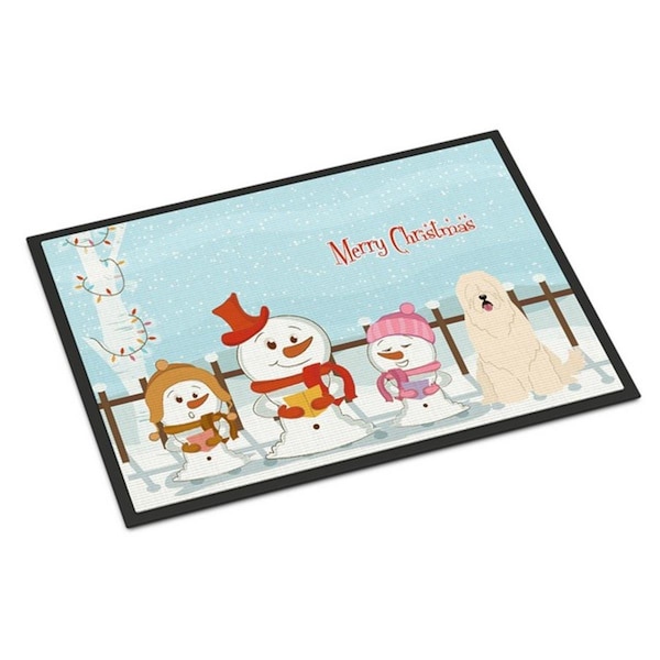 Carolines Treasures Merry Christmas Carolers South Russian Sheepdog Indoor or Outdoor Mat, 18 x 0.25 x 27 in. BB2355MAT - main